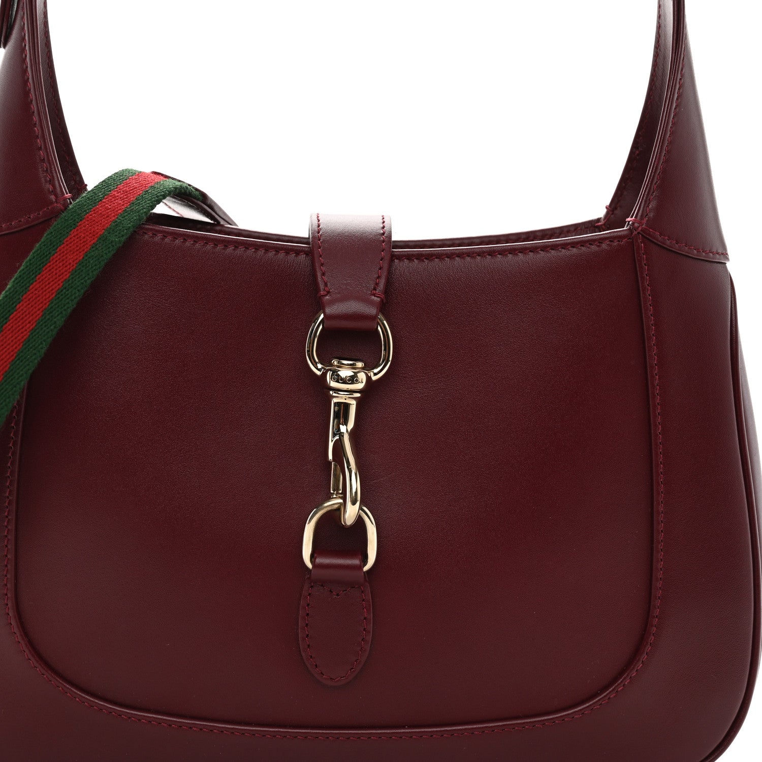 Gucci Ancora Calfskin Small Jackie Shoulder Bag Rosso 7 of 10