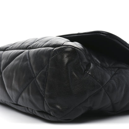 Chanel Goatskin Quilted Maxi Chanel 19 Flap Black 10 of 10