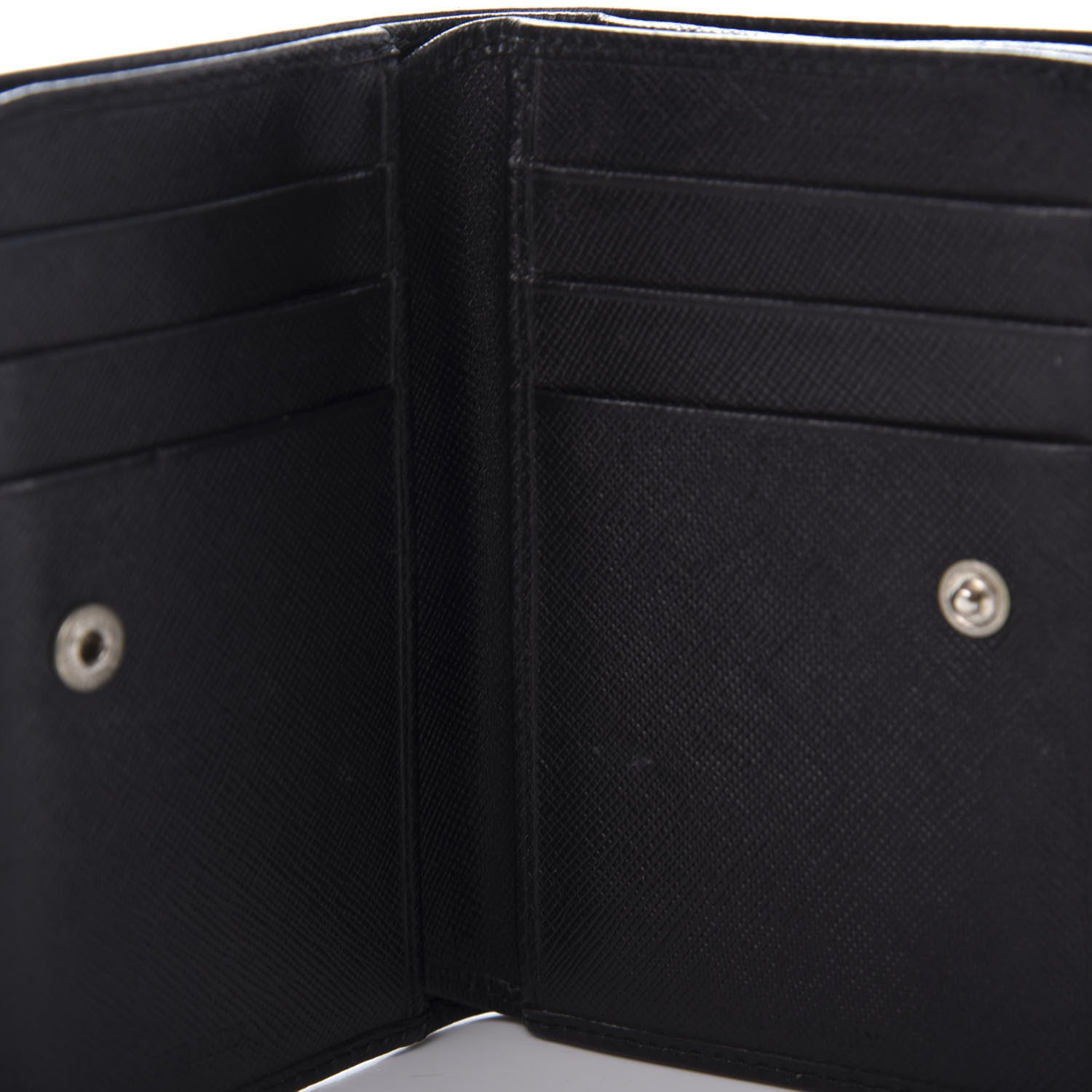 Prada Saffiano Bi-Fold Wallet Black 9 of 14