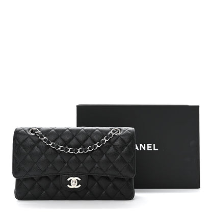 Chanel Caviar Quilted Medium Double Flap Black 11 of 11