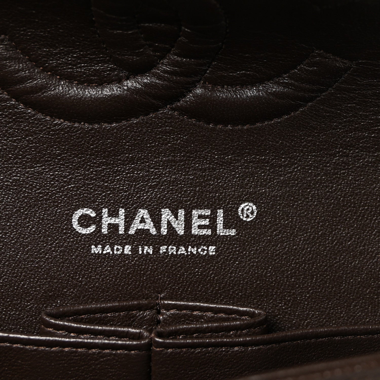 Chanel Caviar Quilted Medium Double Flap Dark Brown 6 of 10