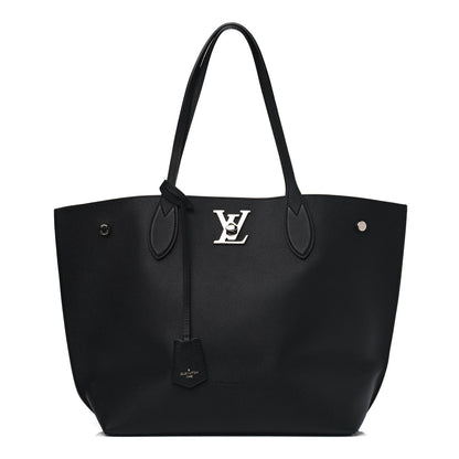 Louis Vuitton Calfskin Lockme Go Tote Black 1 of 9