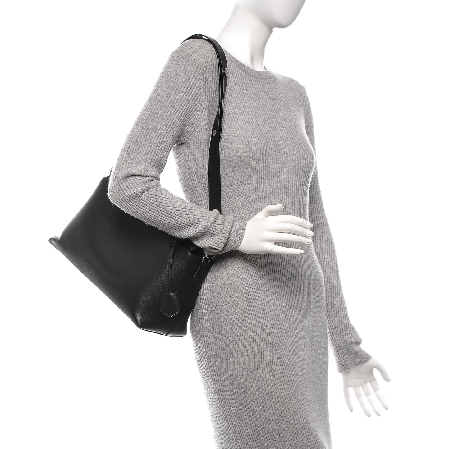 Vitello Dolce Marmol Large By The Way Boston Bag Black