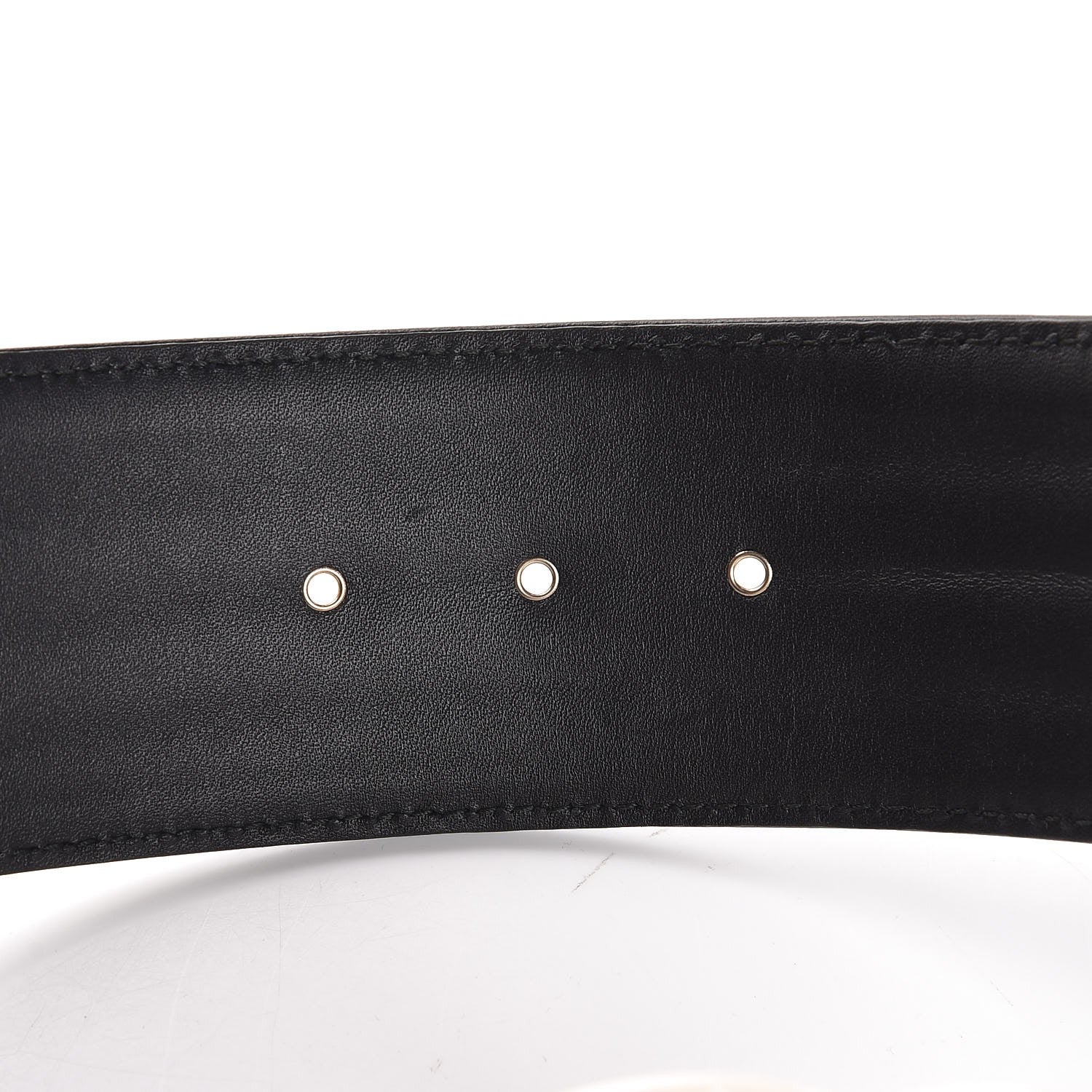 Chanel Calfskin Stitched CC Belt 85 34 Black 7 of 7