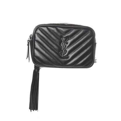 Saint Laurent Calfskin Matelasse Monogram Lou Belt Bag Black 1 of 10