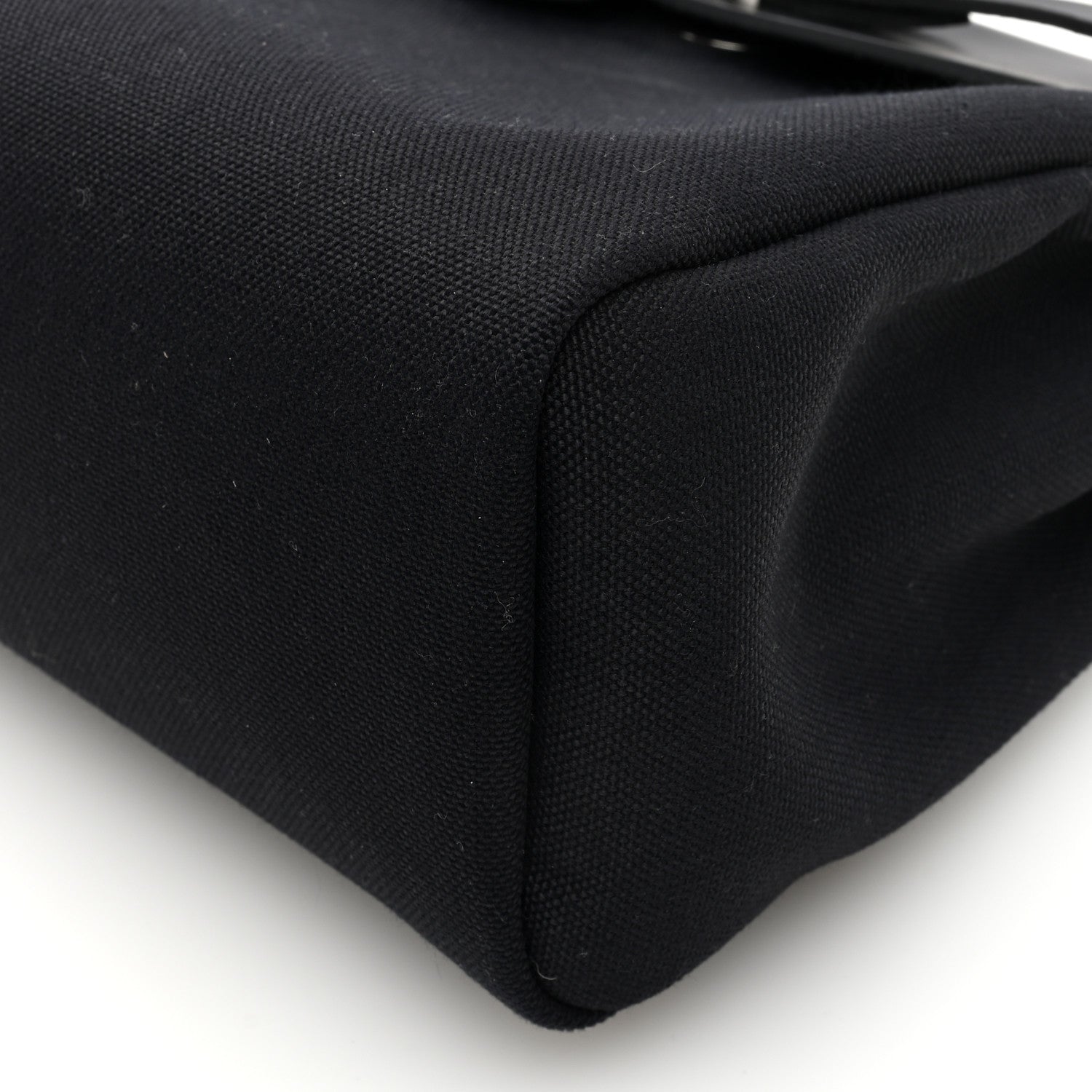 Hermes Military Toile Vache Hunter Herbag Zip PM 31 Black 10 of 11