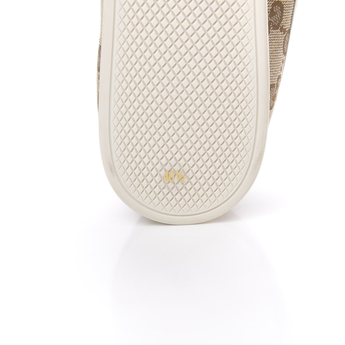 Suede Monogram Web Womens Falacer Sneakers 40.5 Nocciola Beige Mystic White Hibiscus Red