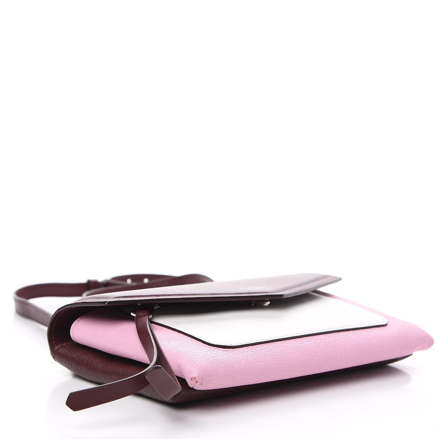 Givenchy Calfskin Duetto Crossbody Bag Burgundy Pink 2 of 7
