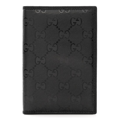 Gucci GG Crystal Monogram Passport Holder Black 1 of 9