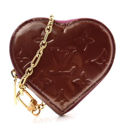 Louis Vuitton Vernis Heart Coin Purse Rouge Fauviste 1 of 10