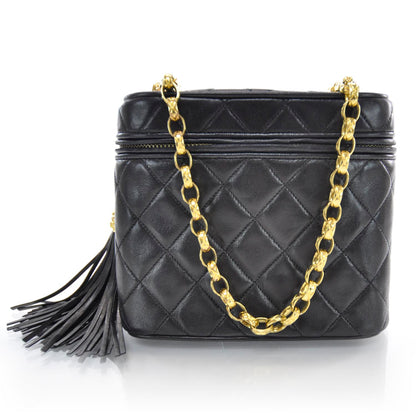 Chanel Lambskin Tassel Evening Bag Black 1 of 13