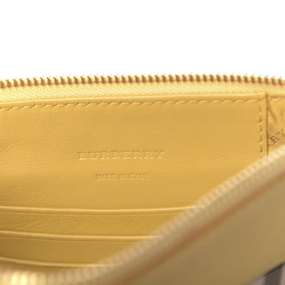Burberry Horseferry Check Peyton Crossbody Clutch Bag Yellow 6 of 12