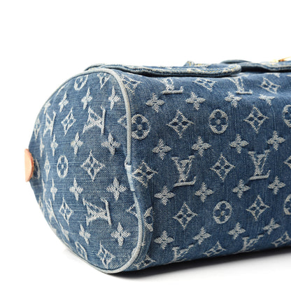 Louis Vuitton Monogram Denim Neo Speedy Blue 6 of 12