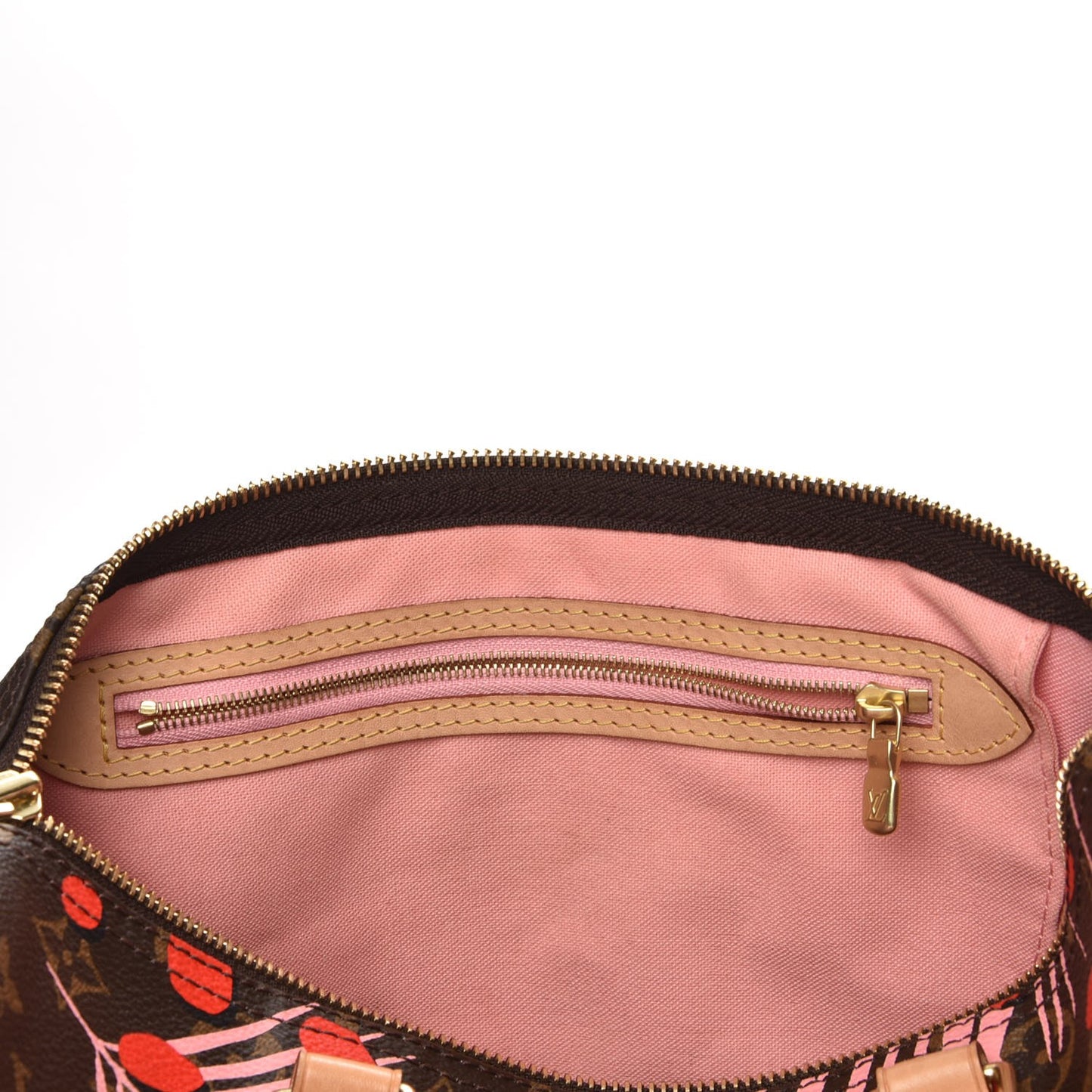 Monogram Jungle Dots Speedy 30 Sugar Pink Poppy