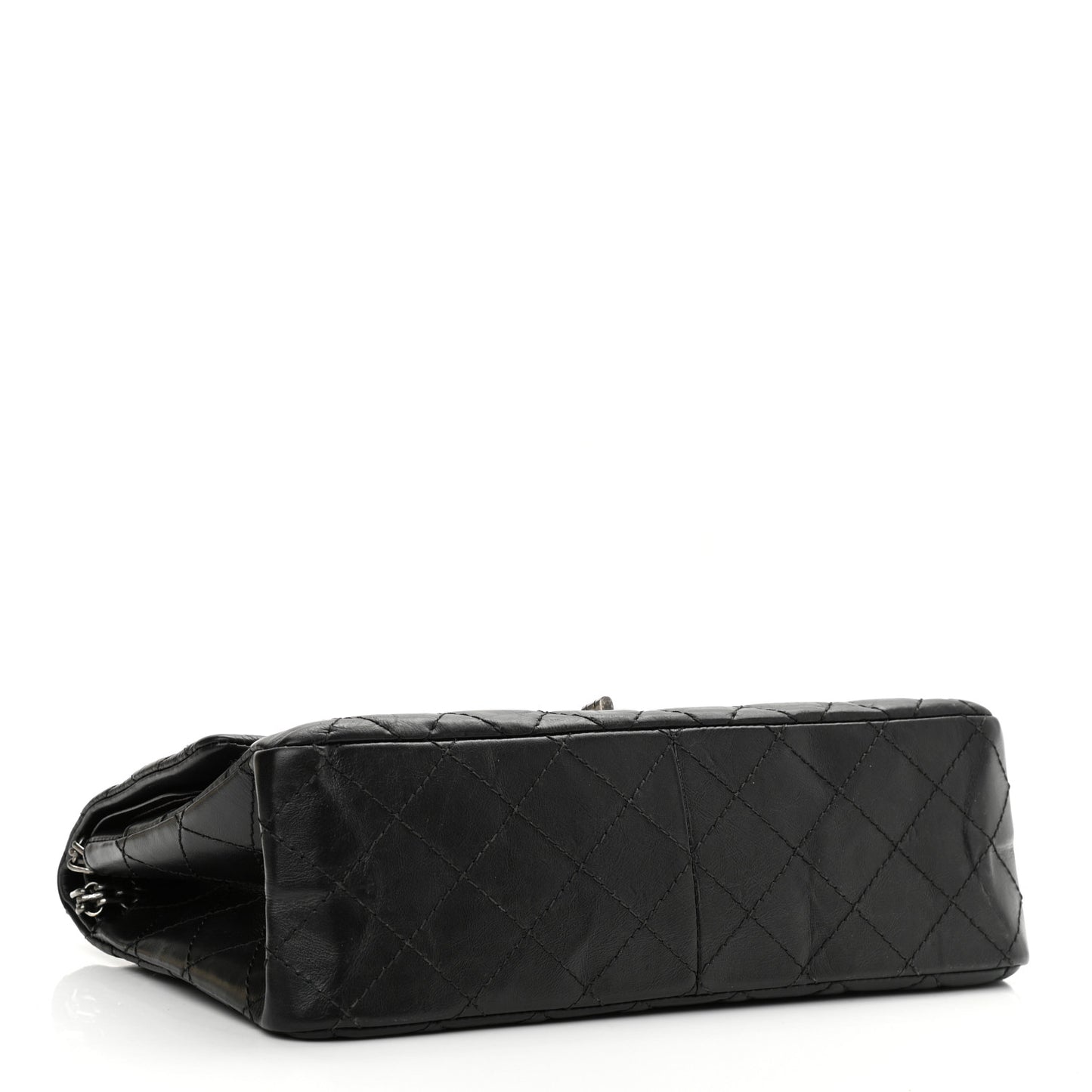 Aged Calfskin Quilted 2.55 Reissue 226 Flap Black