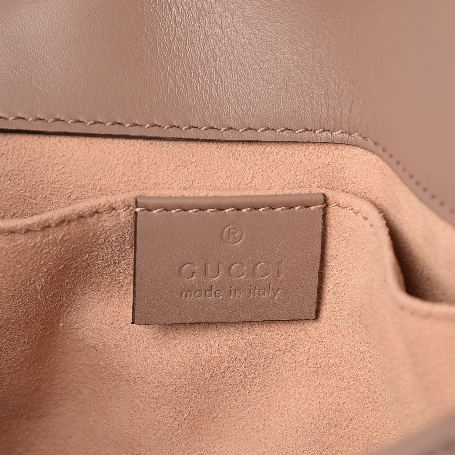 Gucci Calfskin Matelasse Studded Mini Pearly GG Marmont Shoulder Bag Porcelain Rose 8 of 9