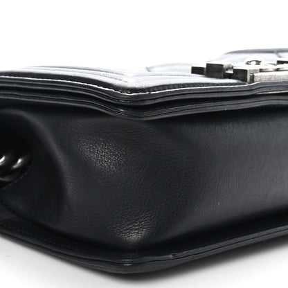 Chanel Calfskin Double Stitch Small Boy Flap Black 9 of 11