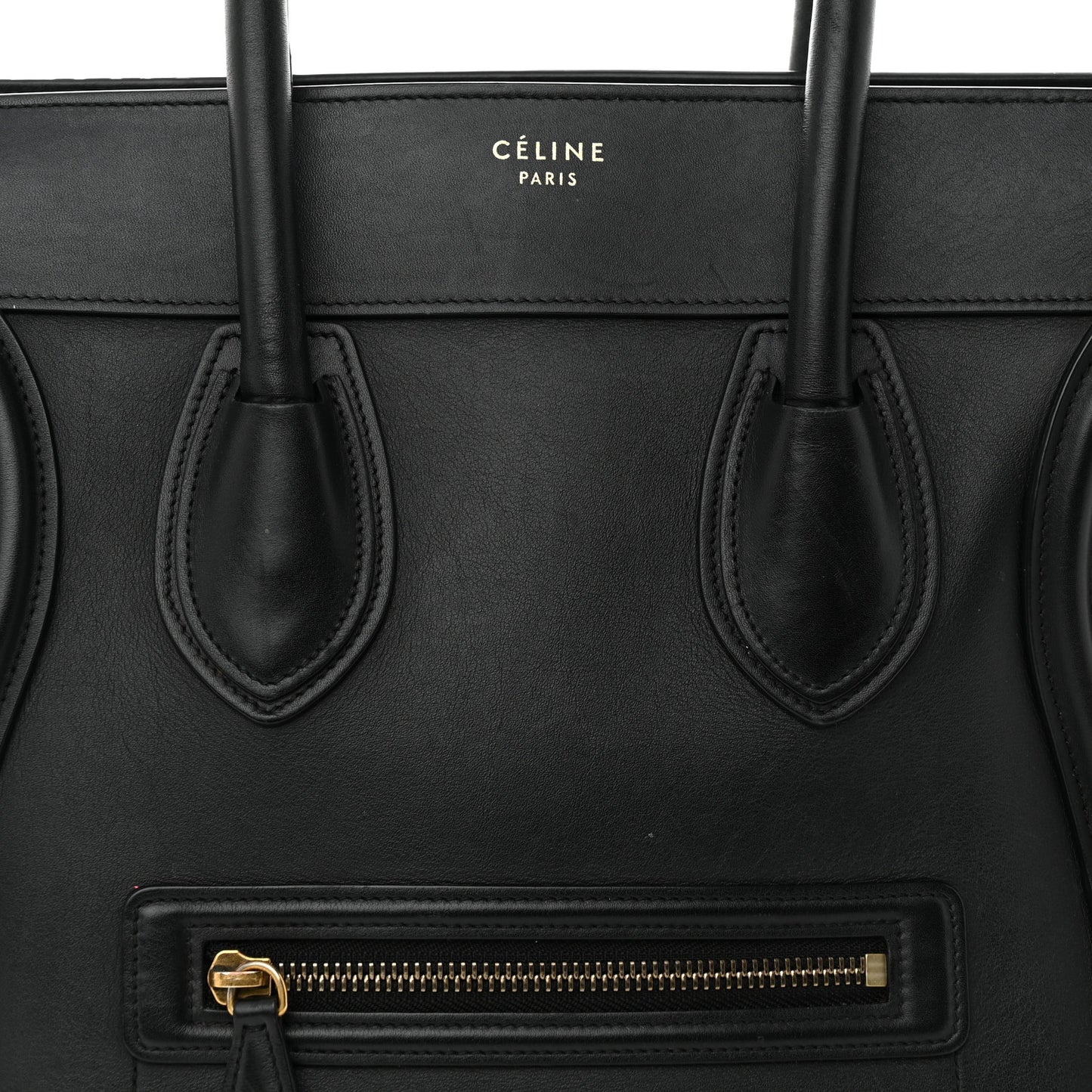 Smooth Calfskin Medium Luggage Black