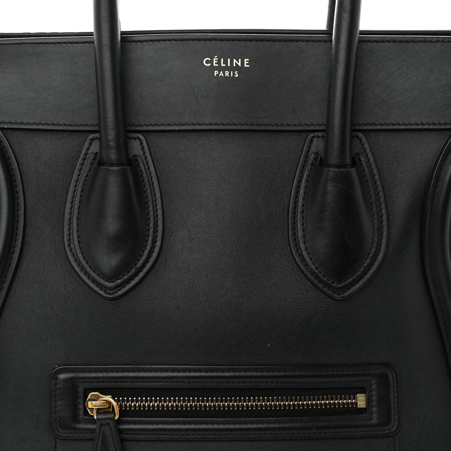 Celine Smooth Calfskin Medium Luggage Black 7 of 17
