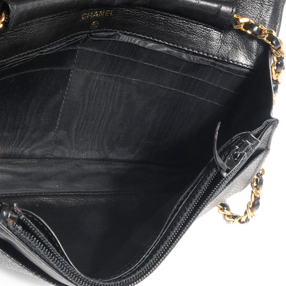 Chanel Caviar Timeless CC Wallet on Chain WOC Black 5 of 8