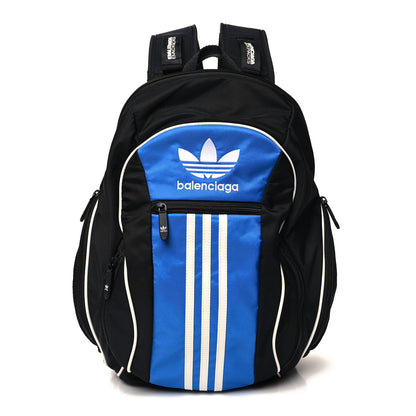 Balenciaga X ADIDAS Recycled Nylon Backpack Black Blue 1 of 9
