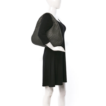 Bottega Veneta Nappa Intrecciato Large Veneta Hobo Grey 2 of 9