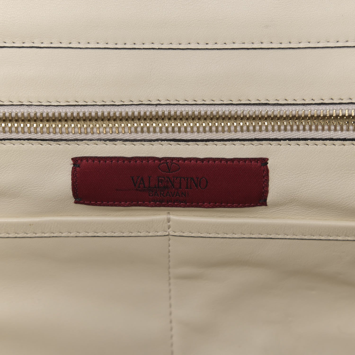 Valentino Garavani Vitello Medium Rockstud Tote Ivory 5 of 11