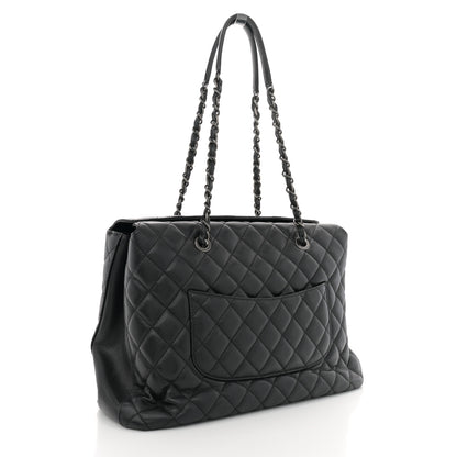 Chanel Caviar Quilted City Shopping Tote Black 2 of 13