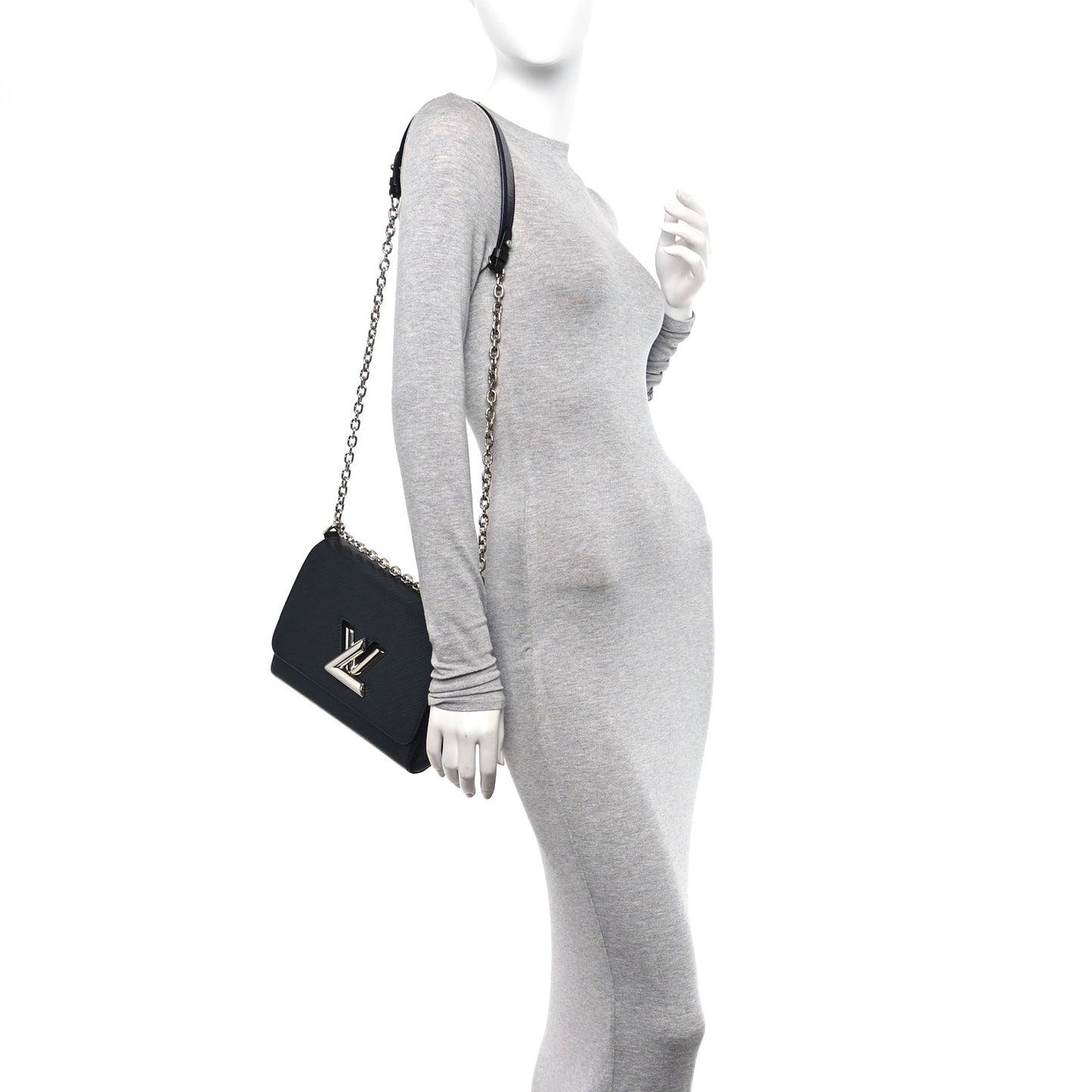 Epi Twist Shoulder Bag MM Black