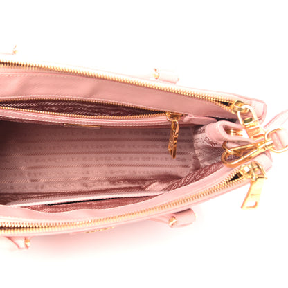 Prada Saffiano Small Galleria Double Zip Tote Orchidea 5 of 10