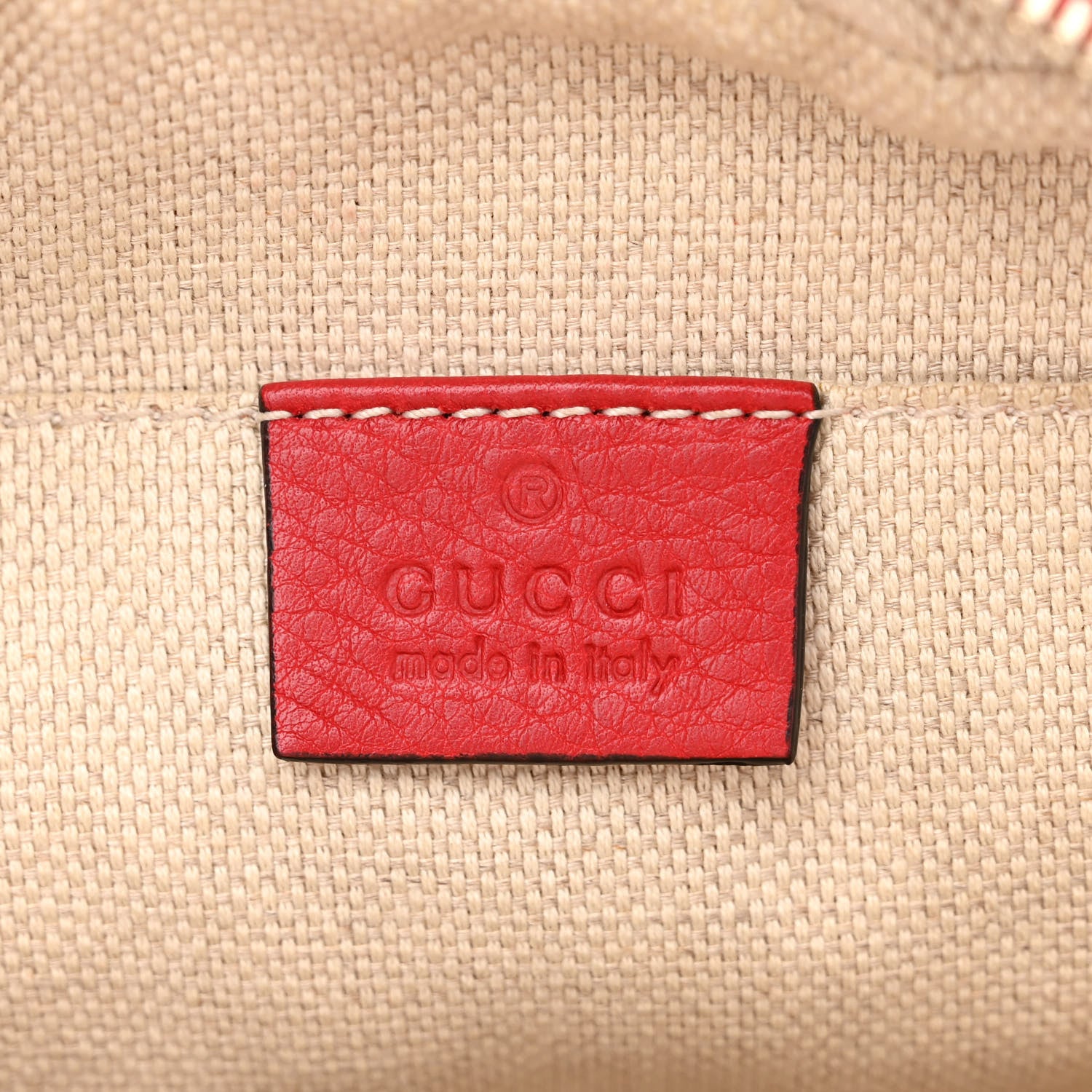Gucci Pebbled Calfskin Small Soho Disco Bag Tabasco Red 6 of 12