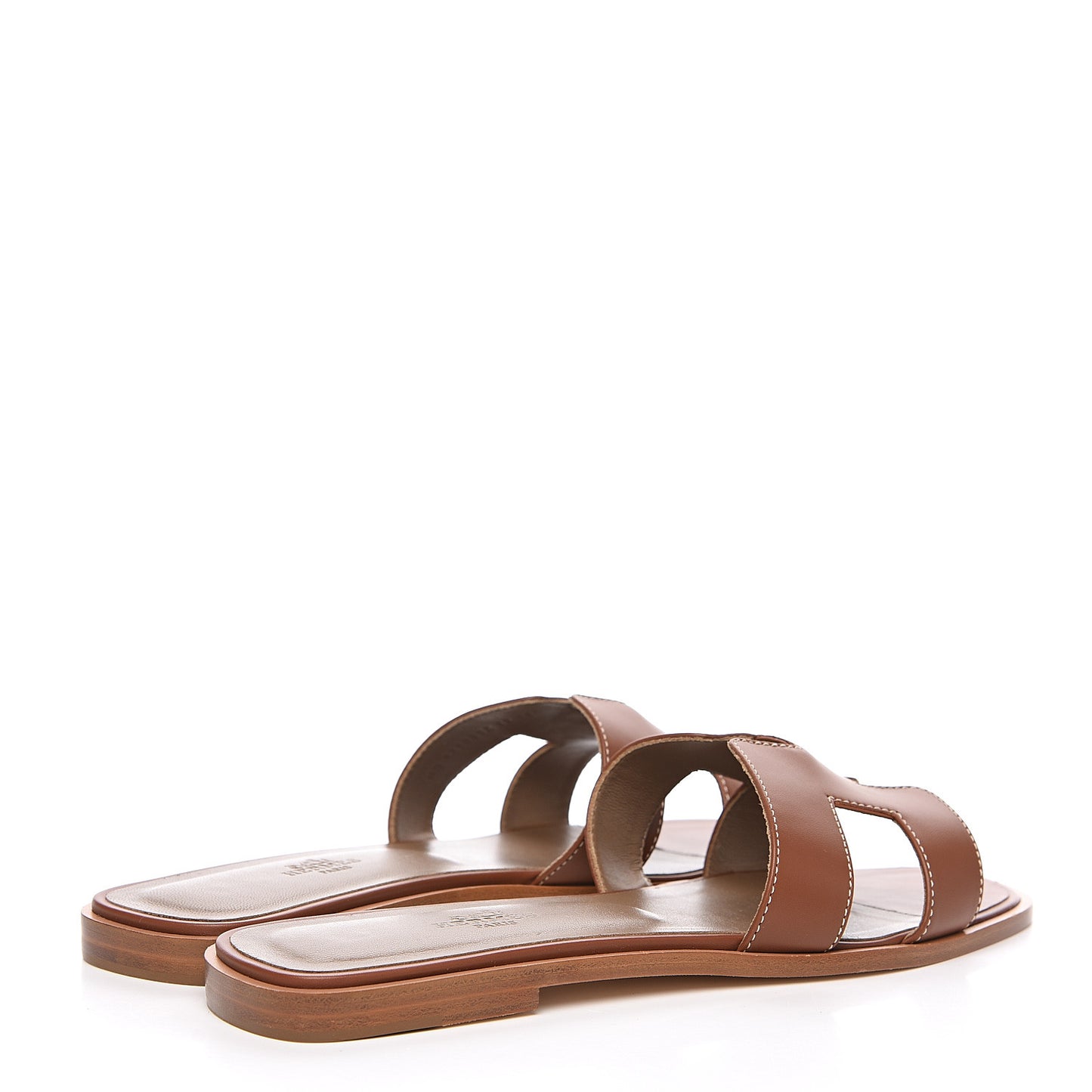 Box Calfskin Oran Sandals 41 Gold