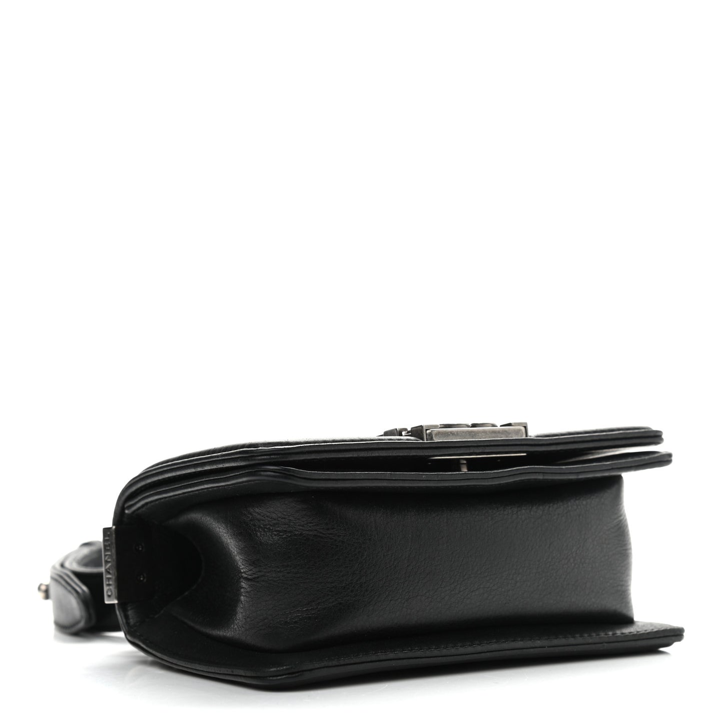 Galuchat Stingray Mini Boy Flap Black Silver