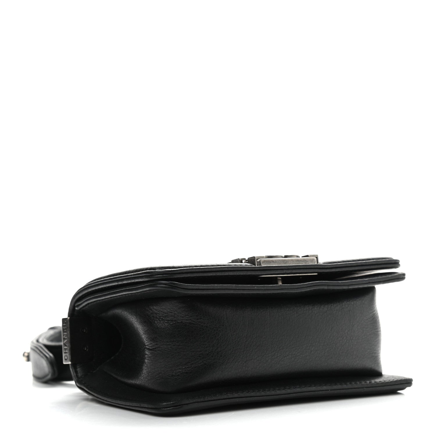 Chanel Galuchat Stingray Mini Boy Flap Black Silver 4 of 10