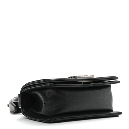 Chanel Galuchat Stingray Mini Boy Flap Black Silver 4 of 10