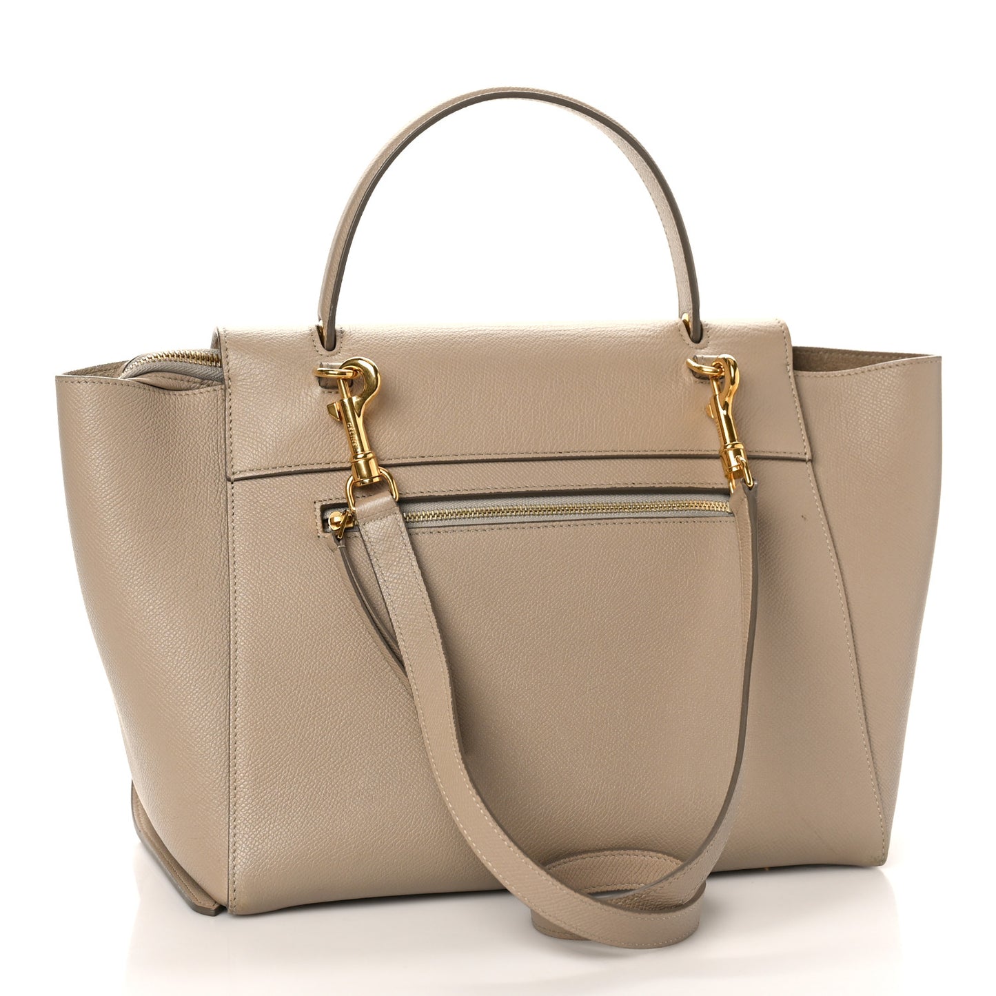 Grained Calfskin Mini Belt Bag Light Taupe
