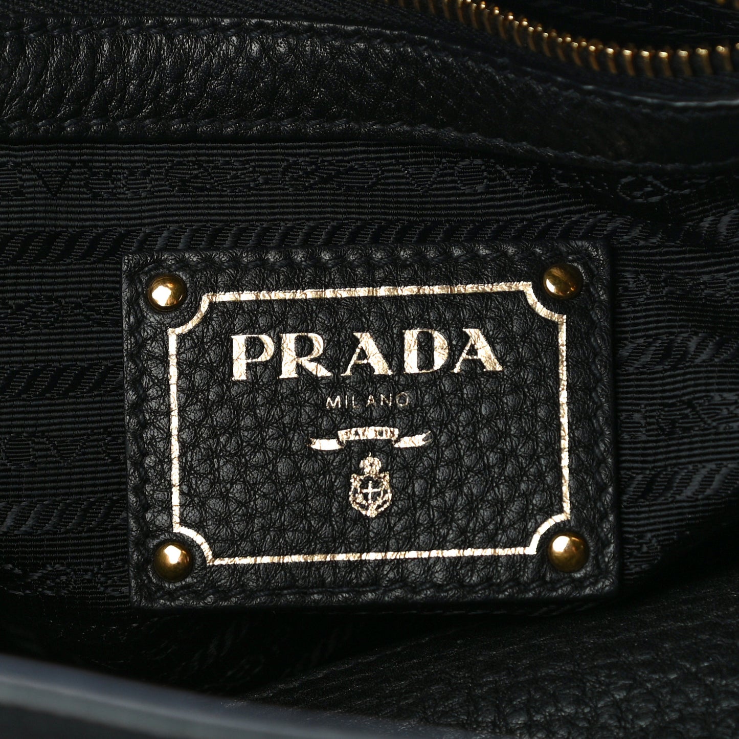 Vitello Daino Top Handle Tote Black