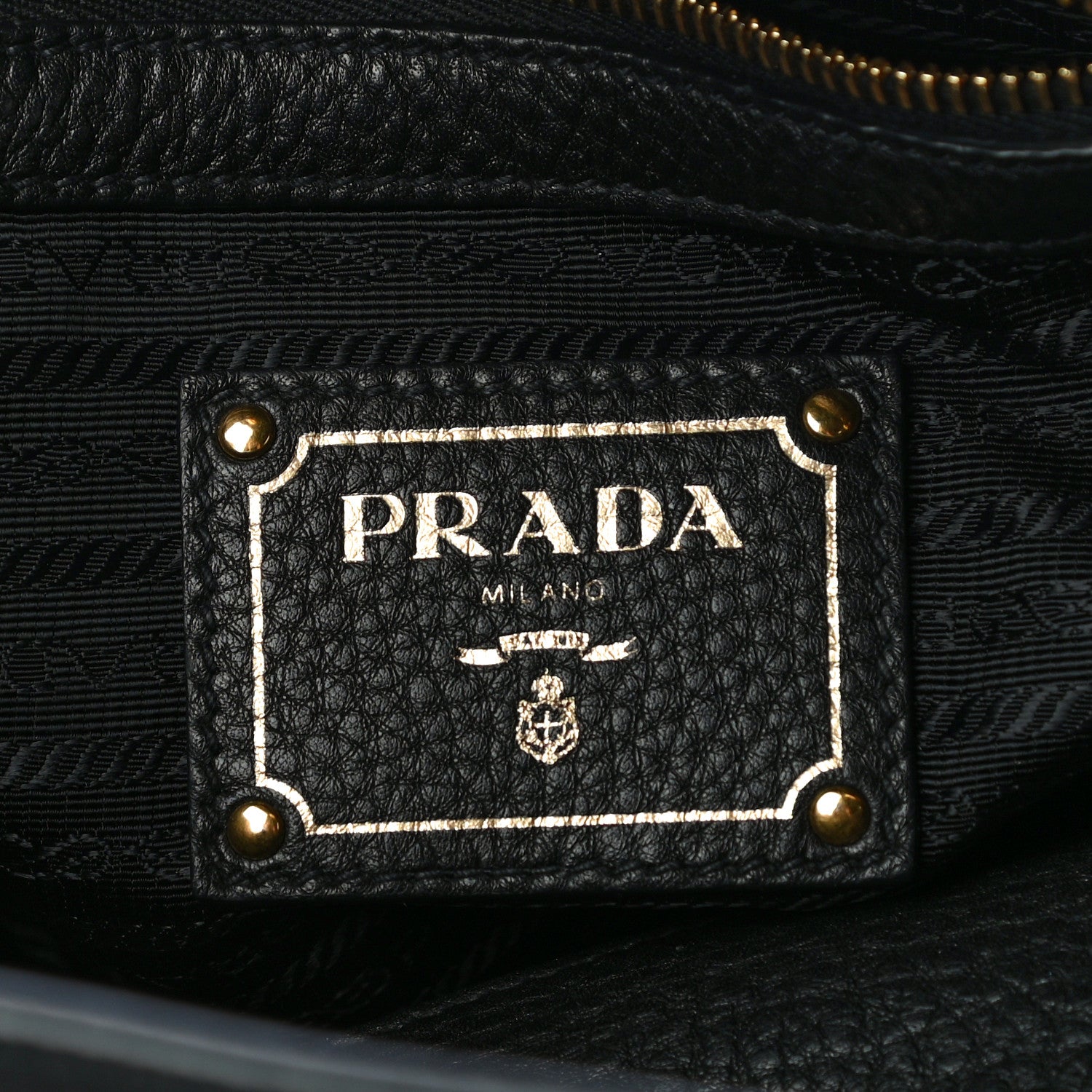 Prada Vitello Daino Top Handle Tote Black 5 of 11
