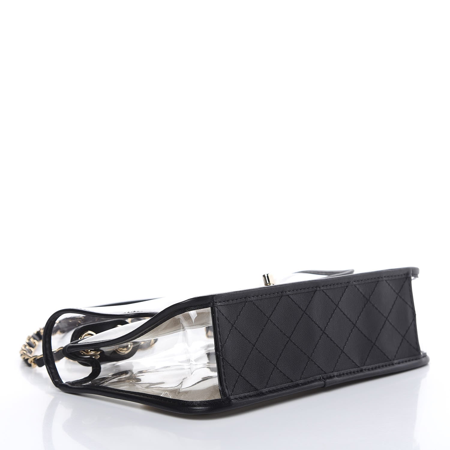 Chanel Lambskin PVC Medium Coco Sand Flap Black 4 of 10