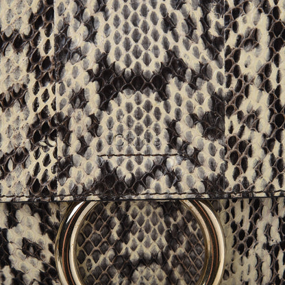 Chloe Python Medium Faye Shoulder Bag Natural 8 of 8