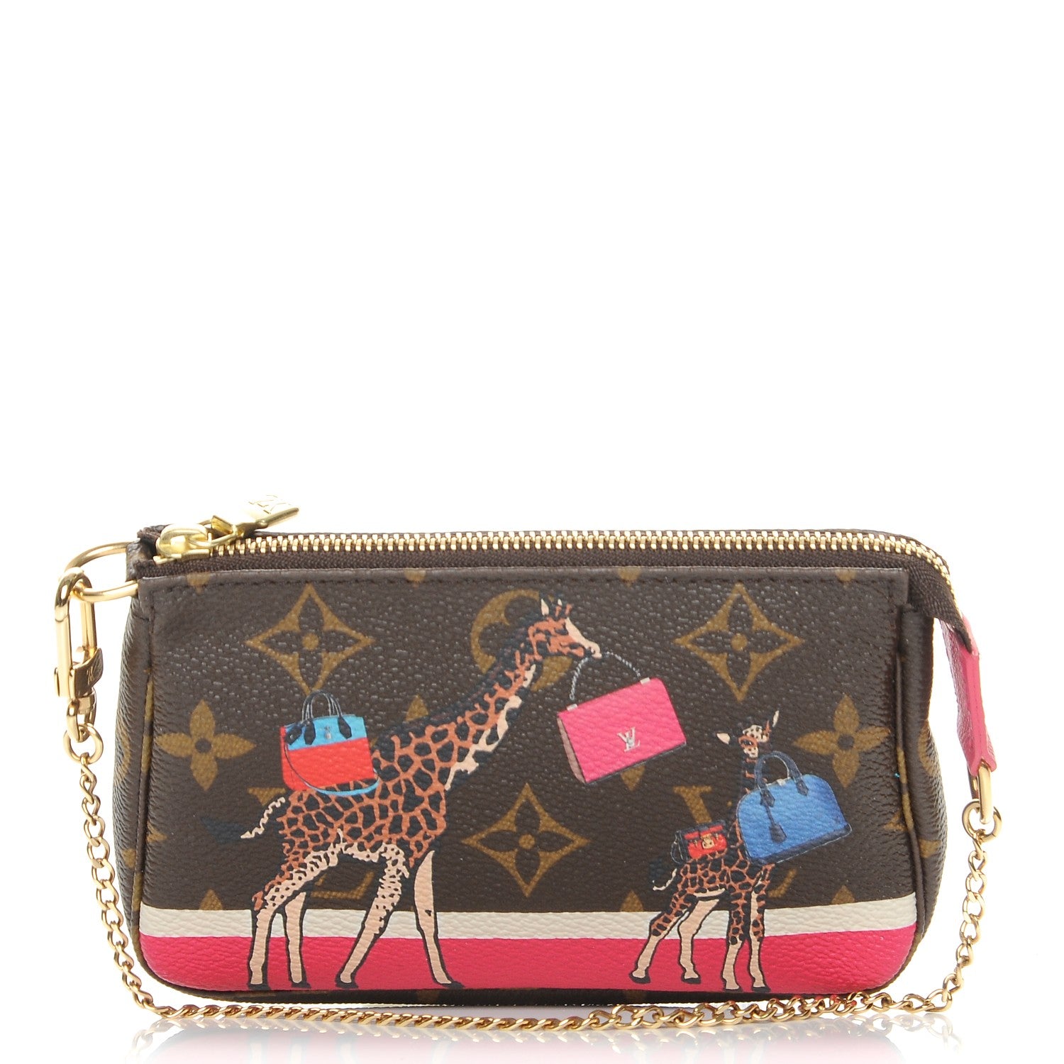 Louis Vuitton Monogram 2017 Christmas Animation Mini Pochette Accessories 1 of 8