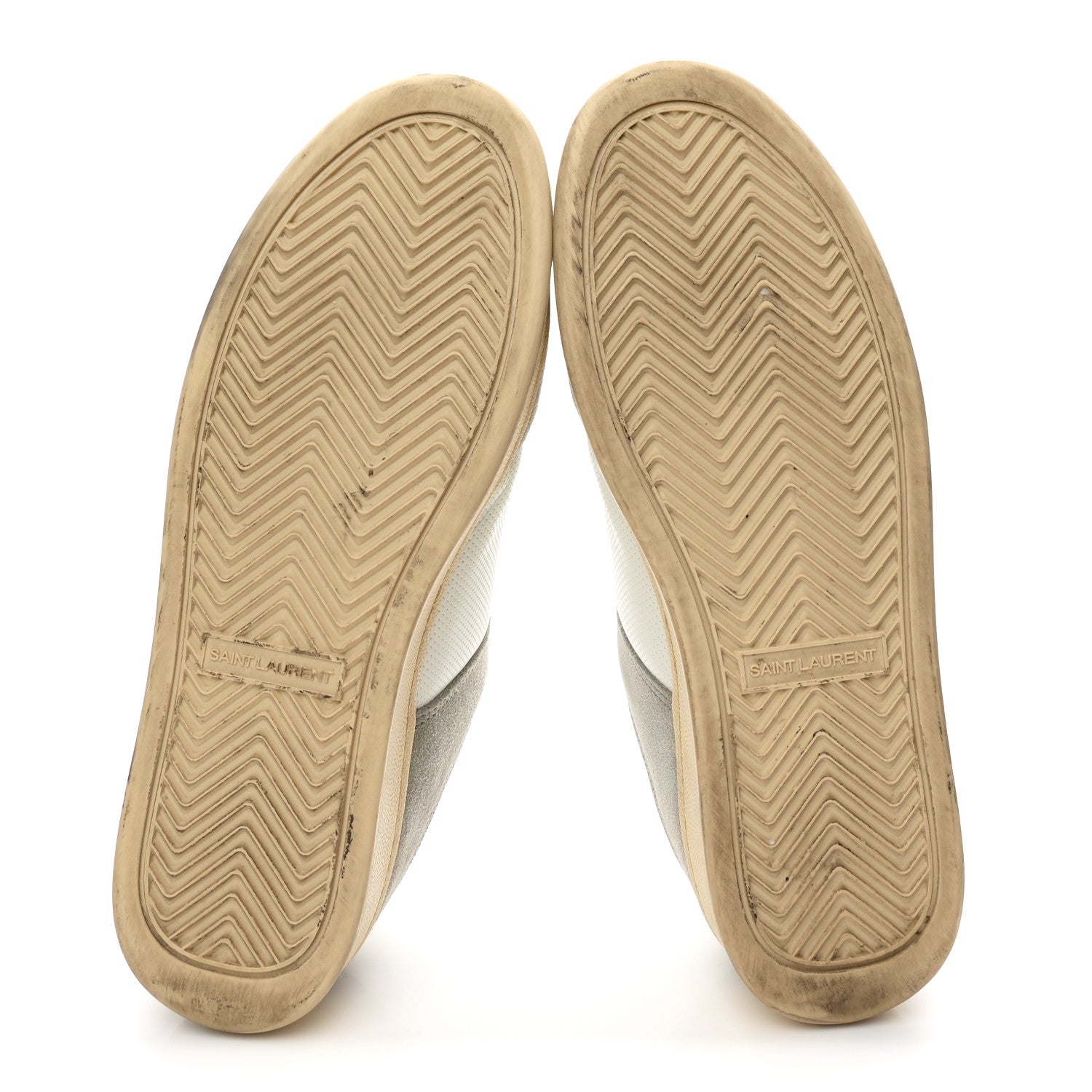 Saint Laurent Calfskin Perforated Suede Mens SL61 Sneakers 45