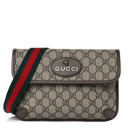 Gucci GG Supreme Monogram Neo Vintage Web Belt Bag Brown 1 of 16