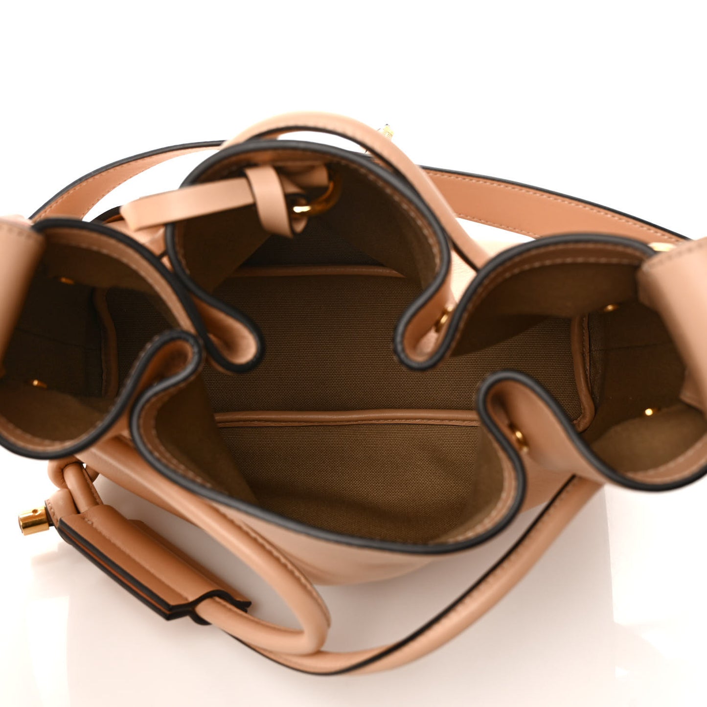 Calfskin Small Emma Drawstring Bag Blush Nude