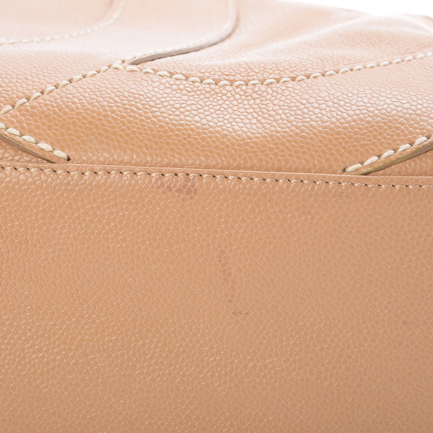 Caviar CC Stitched Hobo Beige