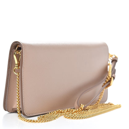 Prada Saffiano Metal Mini Crossbody Bag Cipria 3 of 10