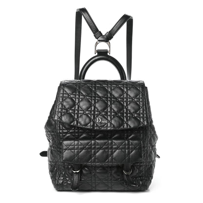 Christian Dior Lambskin Cannage Large Stardust Backpack Black 1 of 9