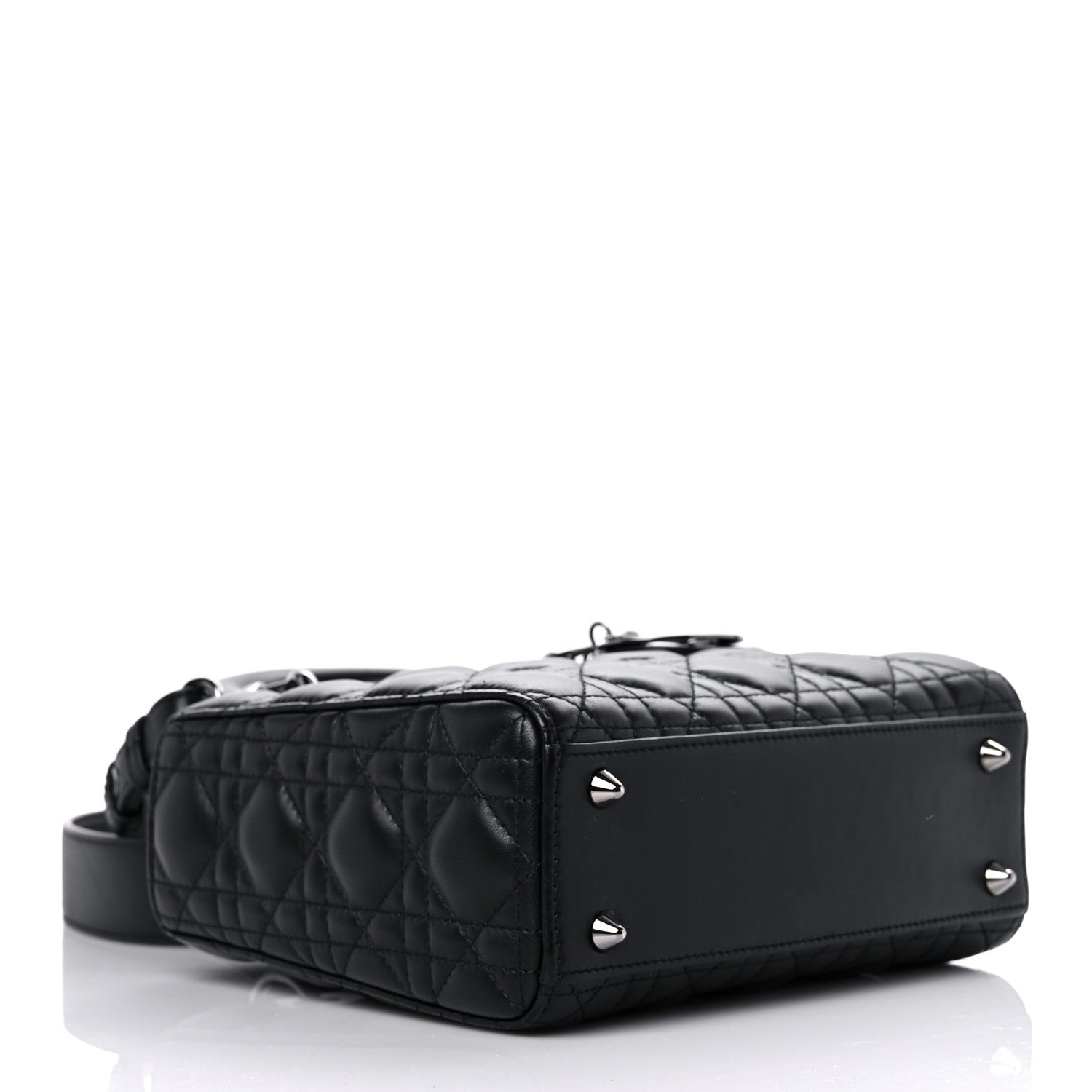 Christian Dior Lambskin Cannage Small My ABCDior Lady Dior Black 4 of 10