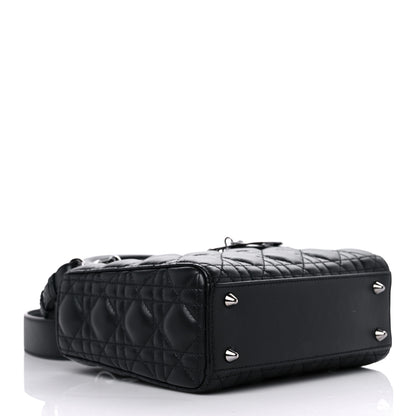 Christian Dior Lambskin Cannage Small My ABCDior Lady Dior Black 4 of 10