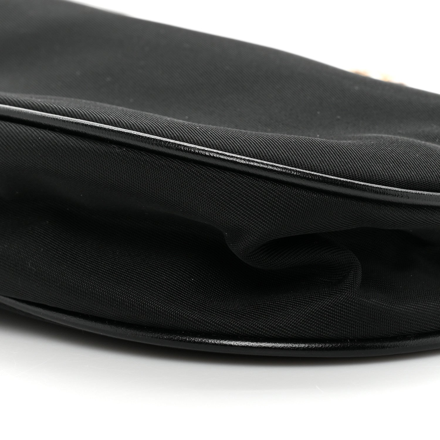 Prada Tessuto Light Nylon Chain Shoulder Bag Black 7 of 9